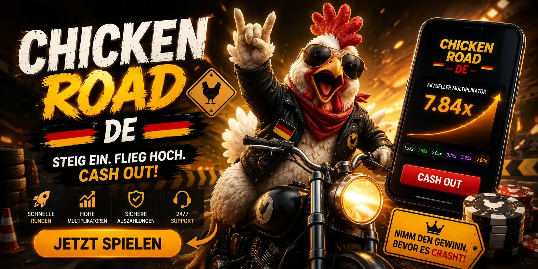 Chicken road de spiel